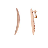Boucles d'oreilles élégantes en or 18 carats pour femme en or rose - 280801